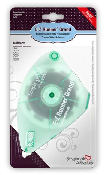E - Z Runner Grand Repositionable Dots Adhesive Tape Runner Refill - Transparent - Honey Bee Stamps
