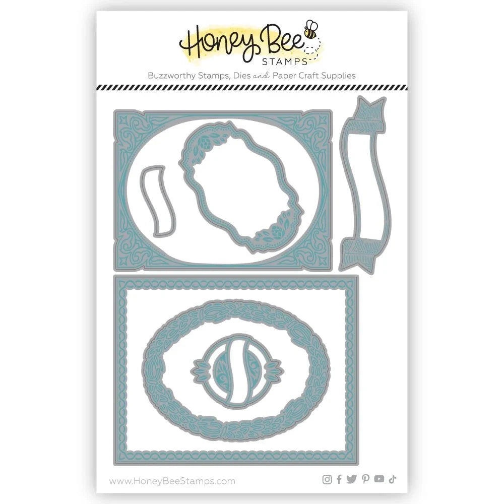 Fancy Fall Layering Frames - Honey Cuts - Stand - Alone Dies - Honey Bee Stamps