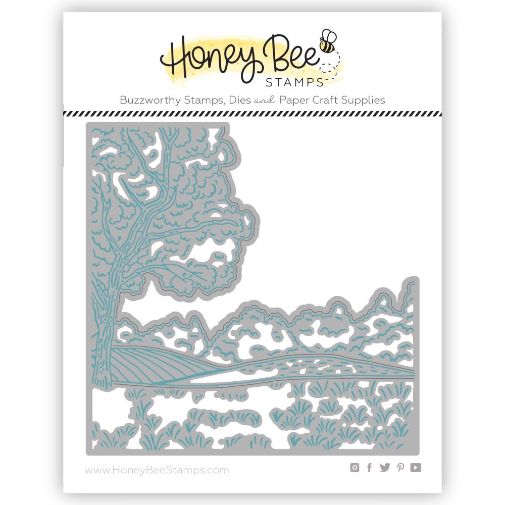 Farmhouse Fields Scene Builder Cover Plate - Honey Cuts - Honey Bee Stamps