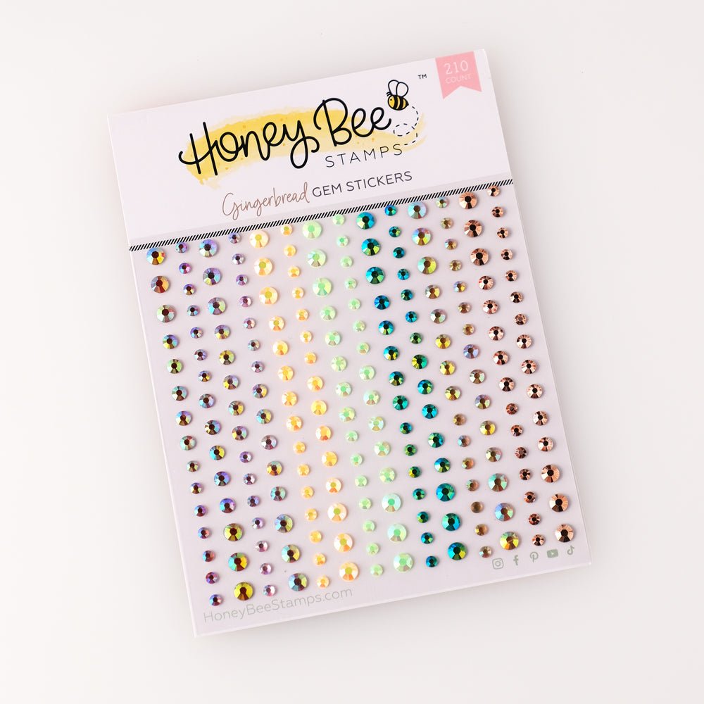 Gingerbread Gem Stickers - 210 Count - Honey Bee Stamps