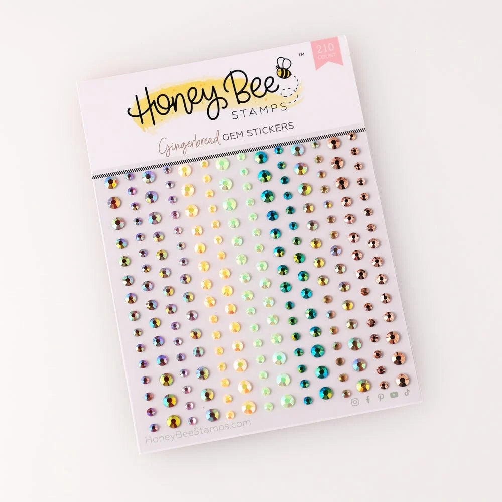 Gingerbread Gem Stickers - 210 Count - Honey Bee Stamps