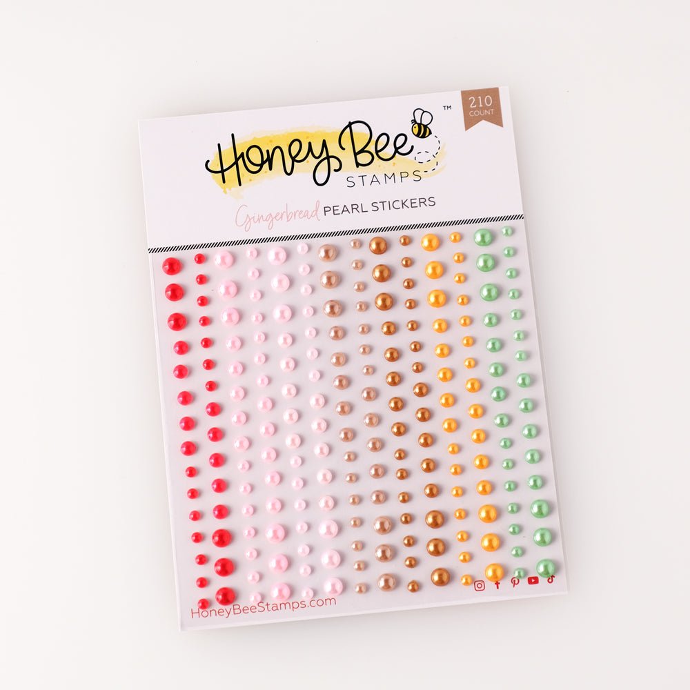 Gingerbread - Pearl Stickers - 210 Count - Honey Bee Stamps