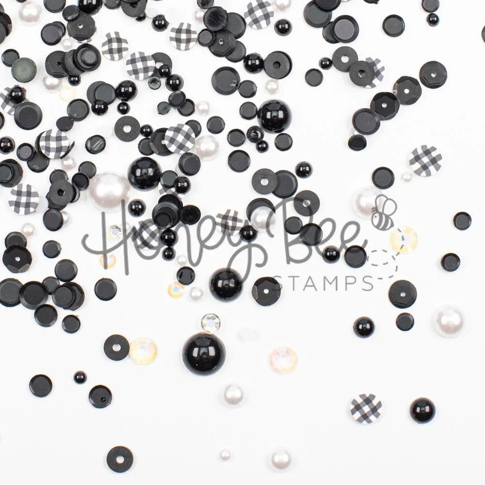 Gingham Glam - Sequin, Confetti and Pearl Mix - Honey Bee Stamps