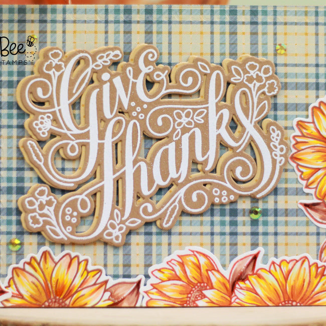 Give Thanks - Honey Cuts - Honey Bee Stamps