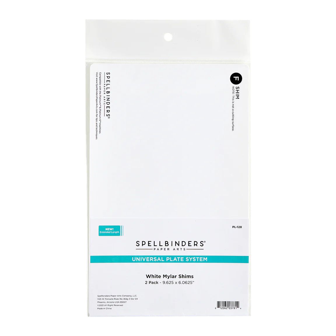 Glimmer Hot Foil System White Mylar Shims by Spellbinders - 2 pk