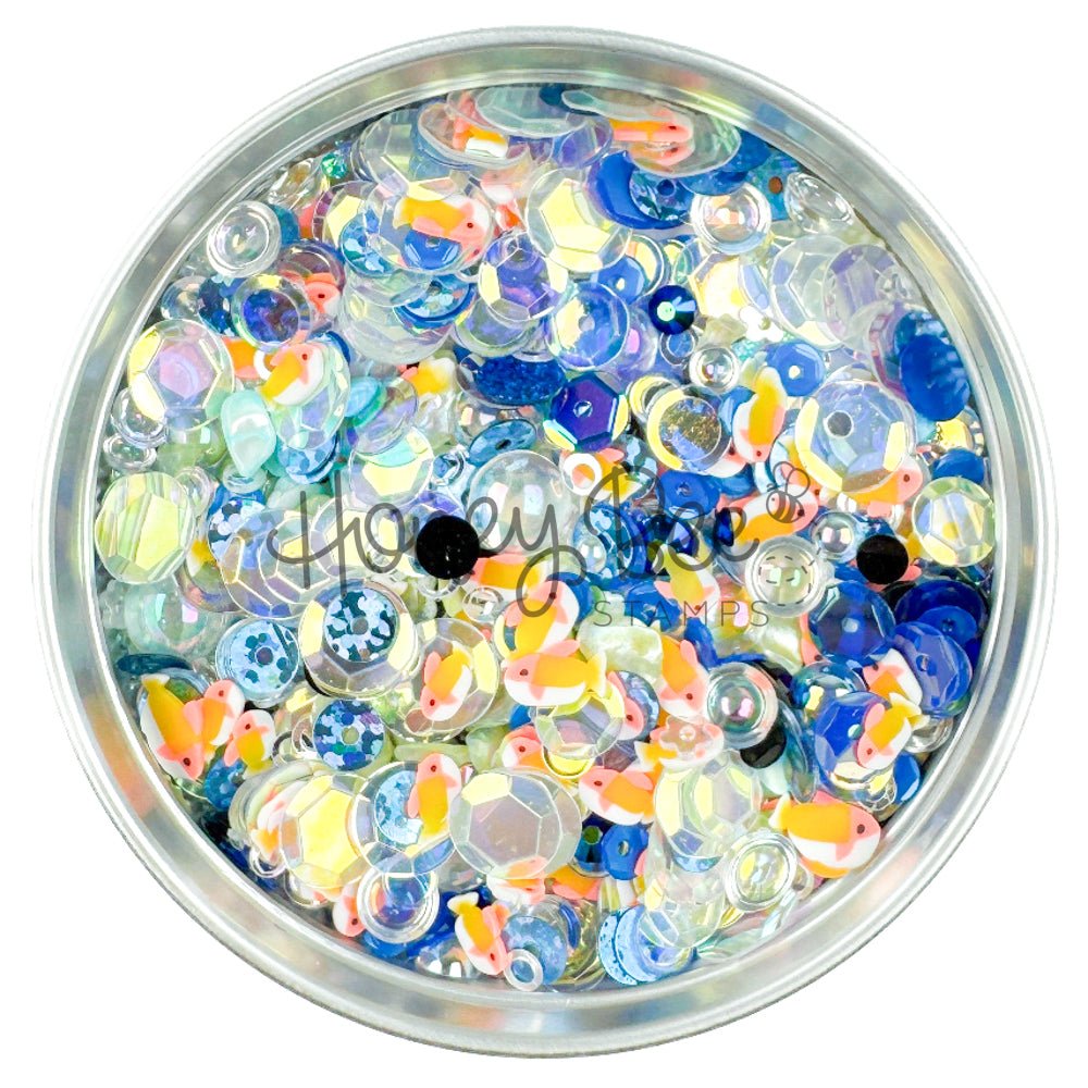 Golden Gills - Sequin Mix - Honey Bee Stamps