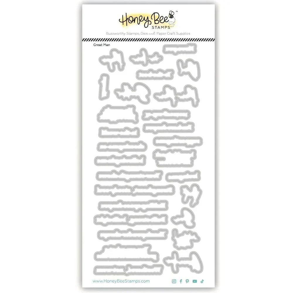 Great Man - Honey Cuts Coordinating Dies - Honey Bee Stamps