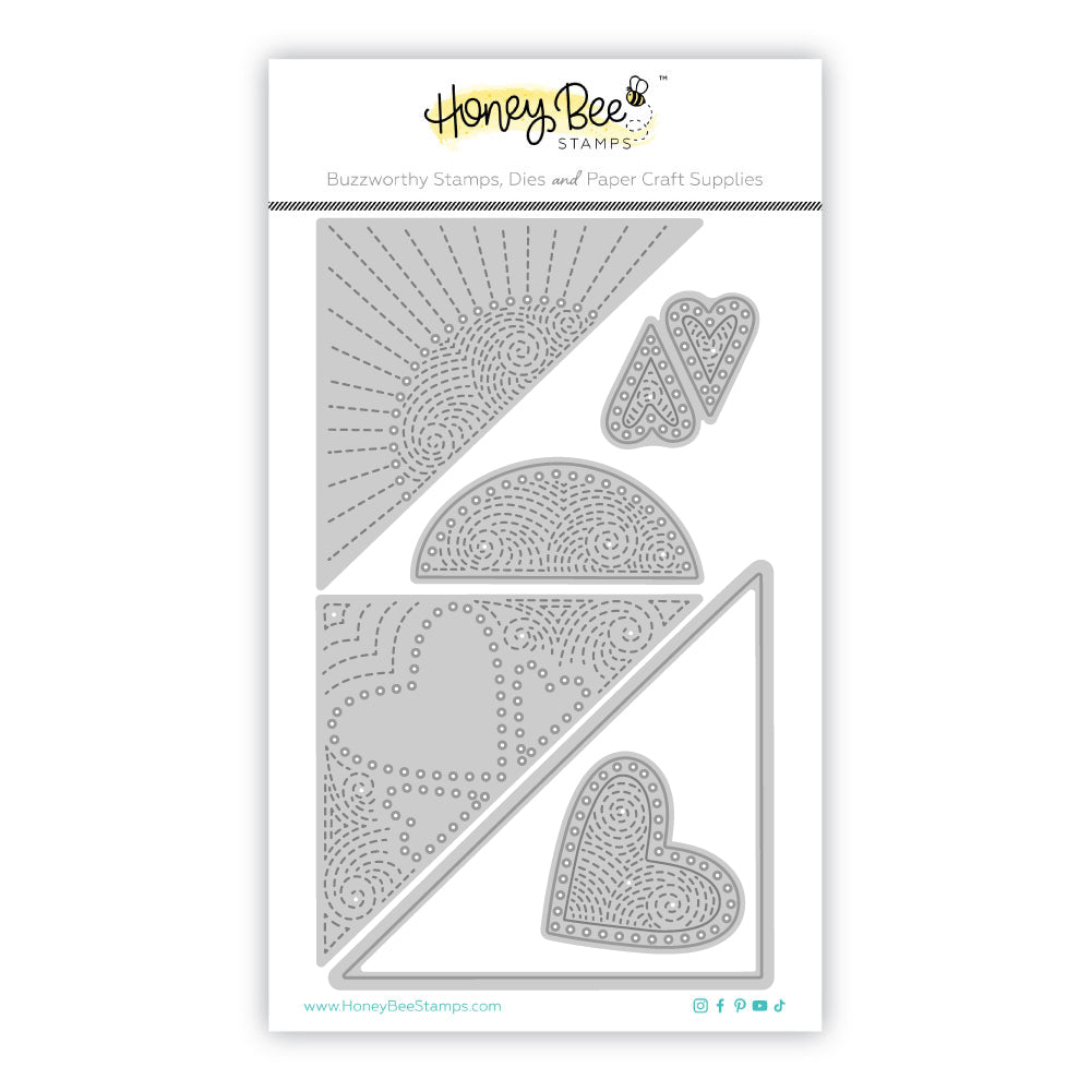 In Stitches: Bookmarked Love & Light - Honey Cuts - Stand - Alone Dies - Honey Bee Stamps