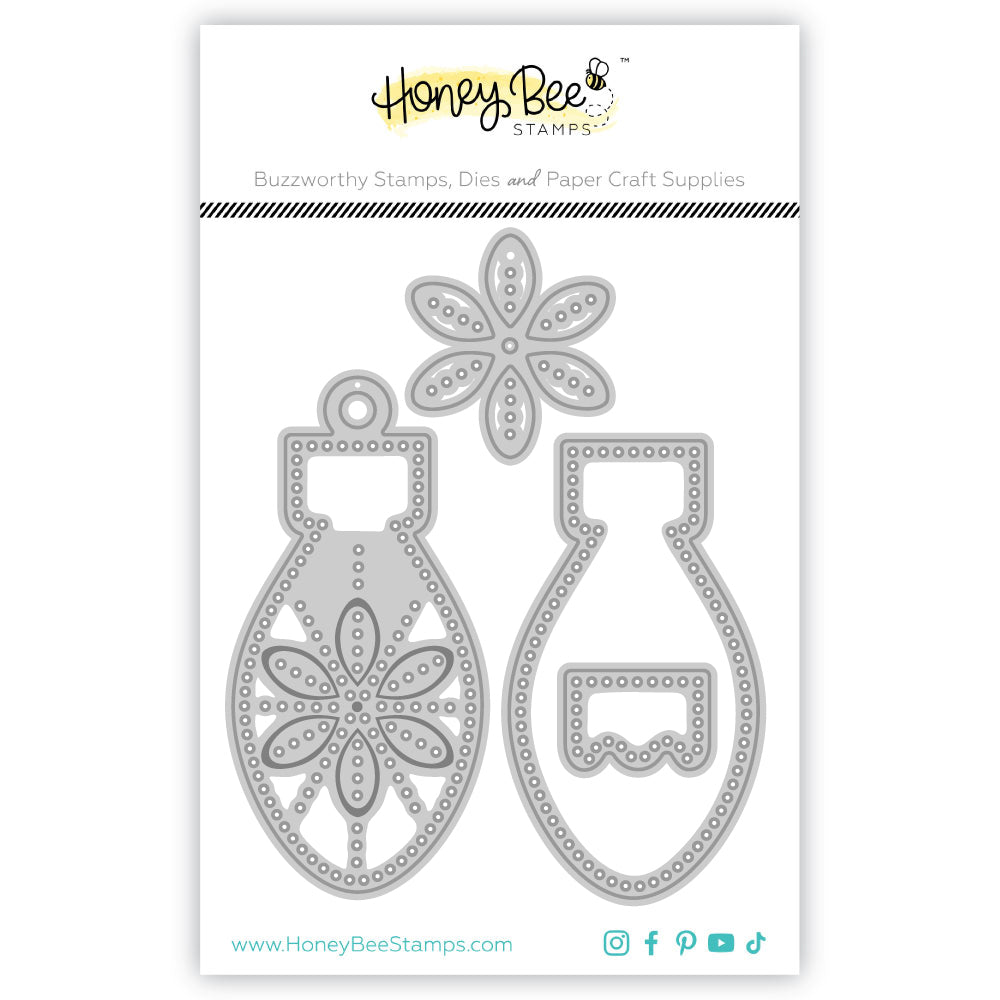 In Stitches: Ornament - Honey Cuts - Stand - Alone Dies - Honey Bee Stamps