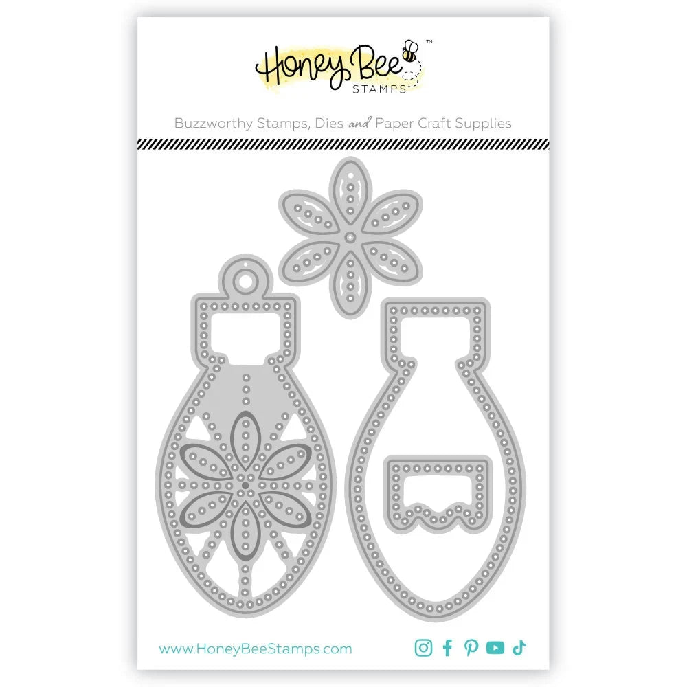 In Stitches: Ornament - Honey Cuts - Stand - Alone Dies - Honey Bee Stamps