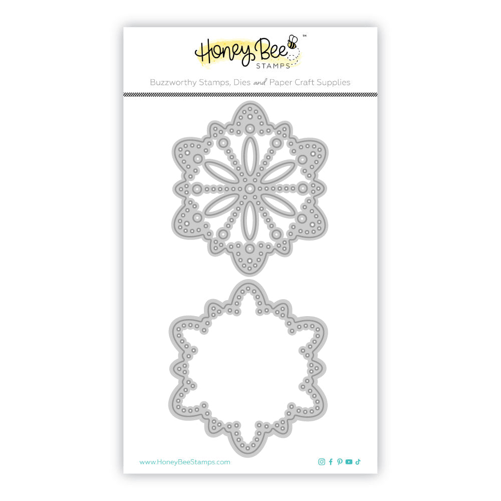 In Stitches: Snowflake - Honey Cuts - Stand - Alone Dies - Honey Bee Stamps