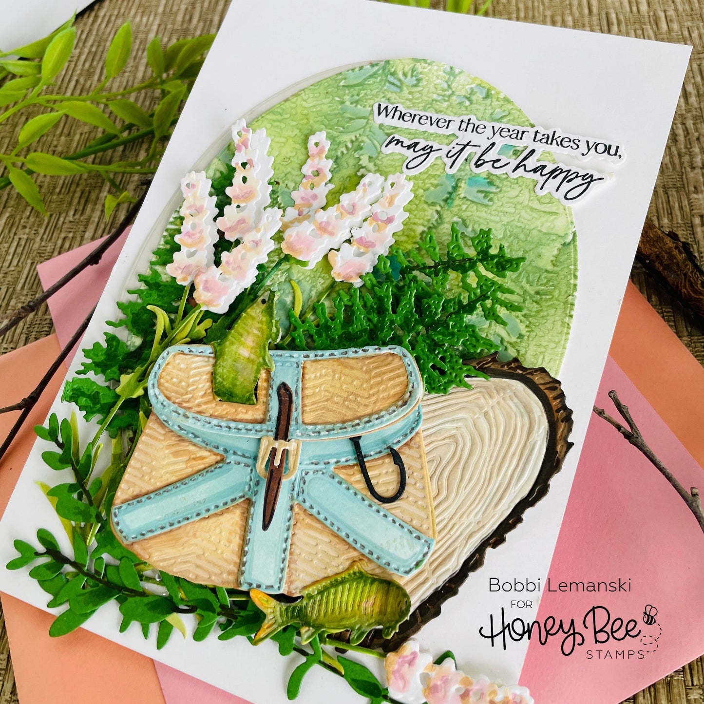 Into The Woods 3D Embossing Folder - Honey Bee Stamps