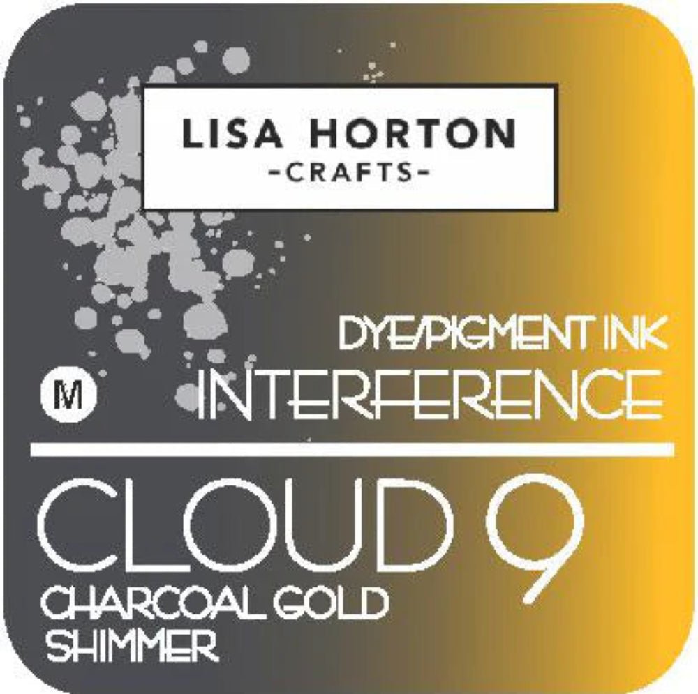 Lisa Horton Crafts Interference Ink Pad - Charcoal Gold Shimmer - Honey Bee Stamps