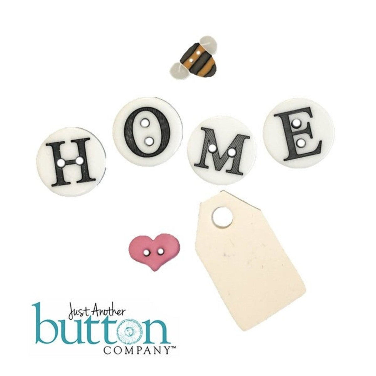 Love From Home - Button Pack - Honey Bee Stamps