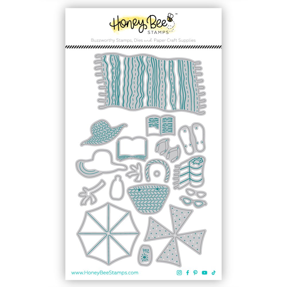 Lovely Layers: At The Beach - Honey Cuts - Stand - Alone Dies - Honey Bee Stamps
