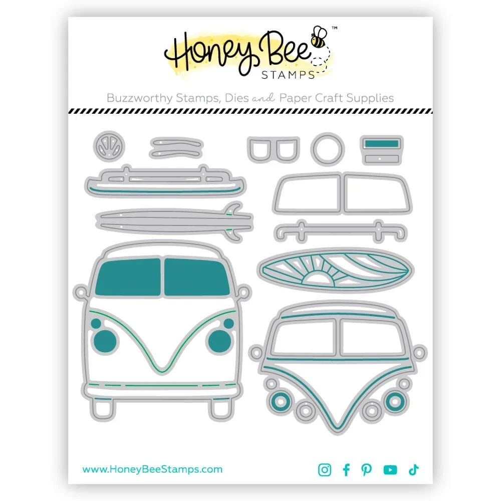 Lovely Layers: Beach Bound - Honey Cuts - Stand - Alone Dies - Honey Bee Stamps