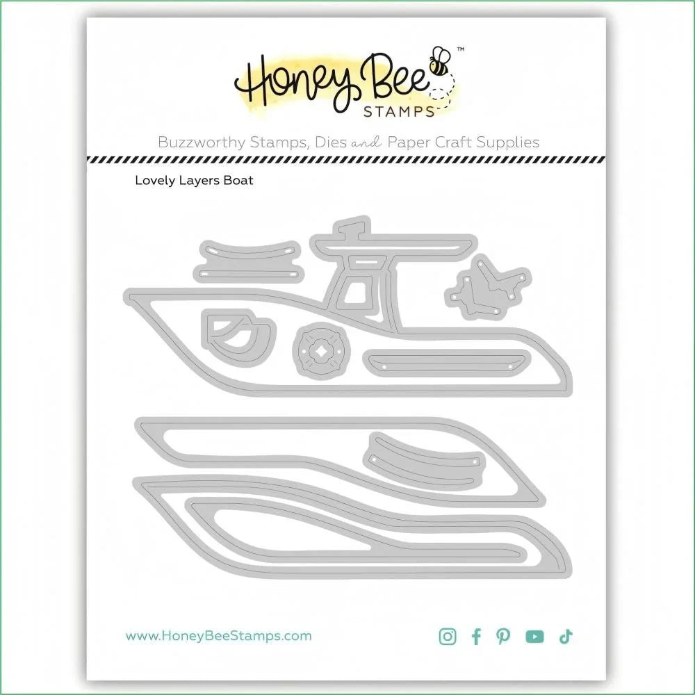 Lovely Layers: Boat - Honey Cuts Stand - Alone Dies - Honey Bee Stamps