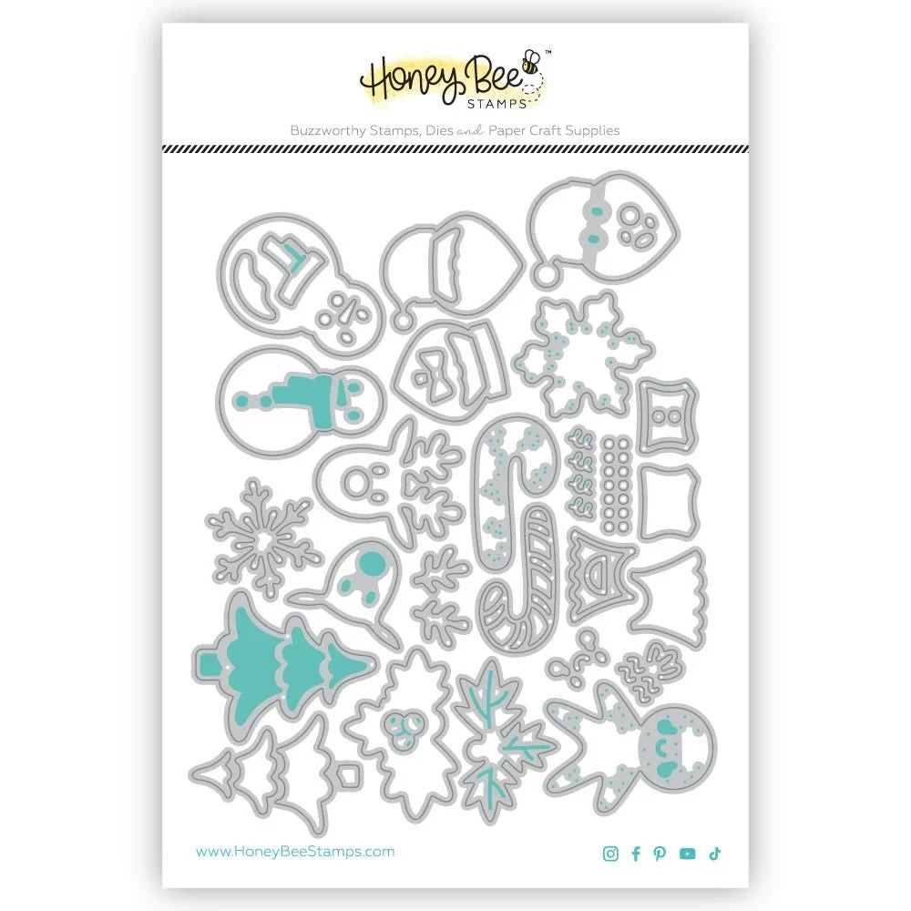 Lovely Layers: Christmas Cookies - Honey Cuts - Stand - Alone Dies - Honey Bee Stamps