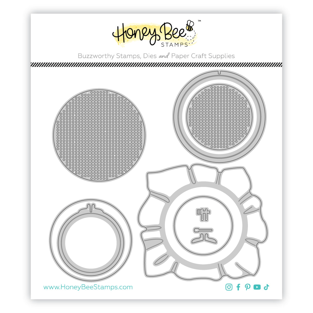 Lovely Layers: Circle Embroidery Hoop - Honey Cuts - Stand - Alone Dies - Honey Bee Stamps