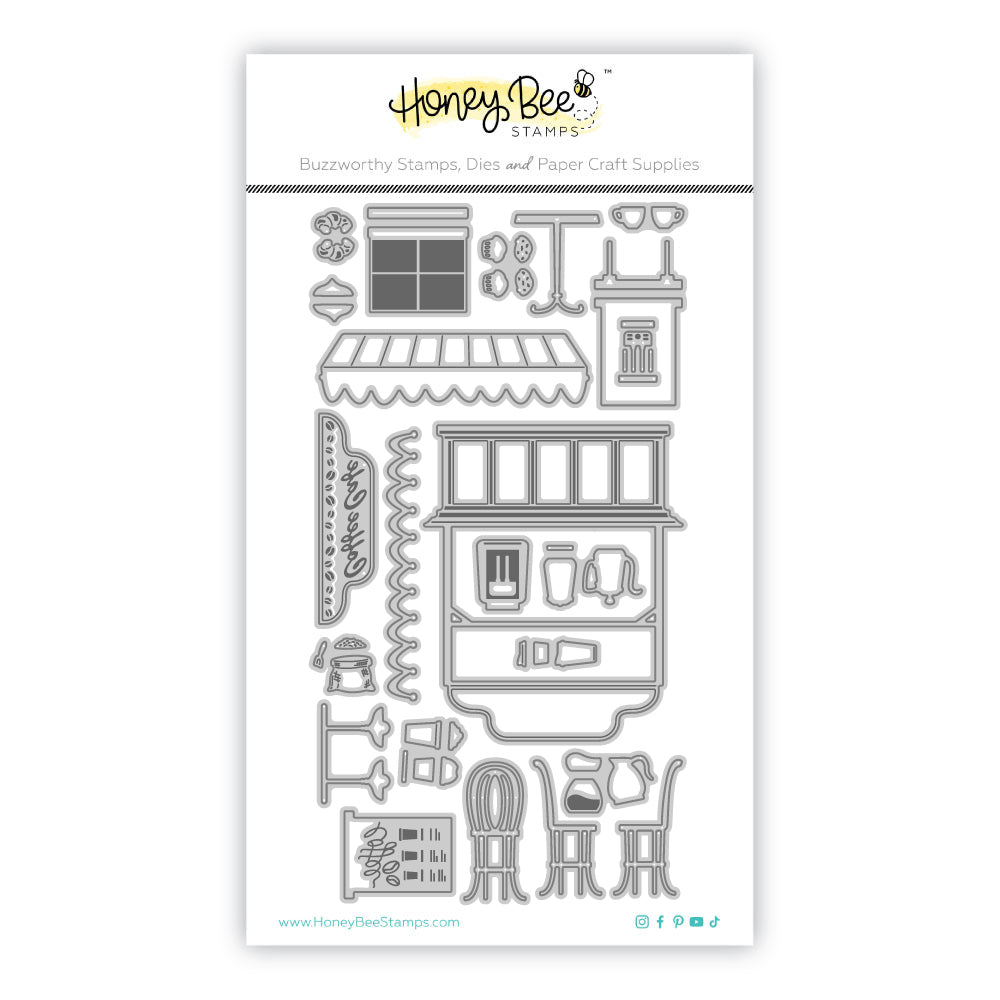 Lovely Layers: Coffee Bar - Honey Cuts - Stand - Alone Dies - Honey Bee Stamps