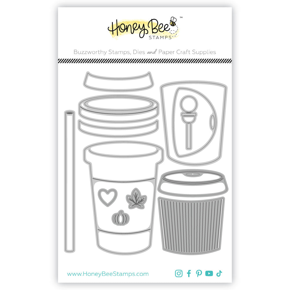 Lovely Layers: Coffee Cup - Honey Cuts - Stand - Alone Dies - Honey Bee Stamps