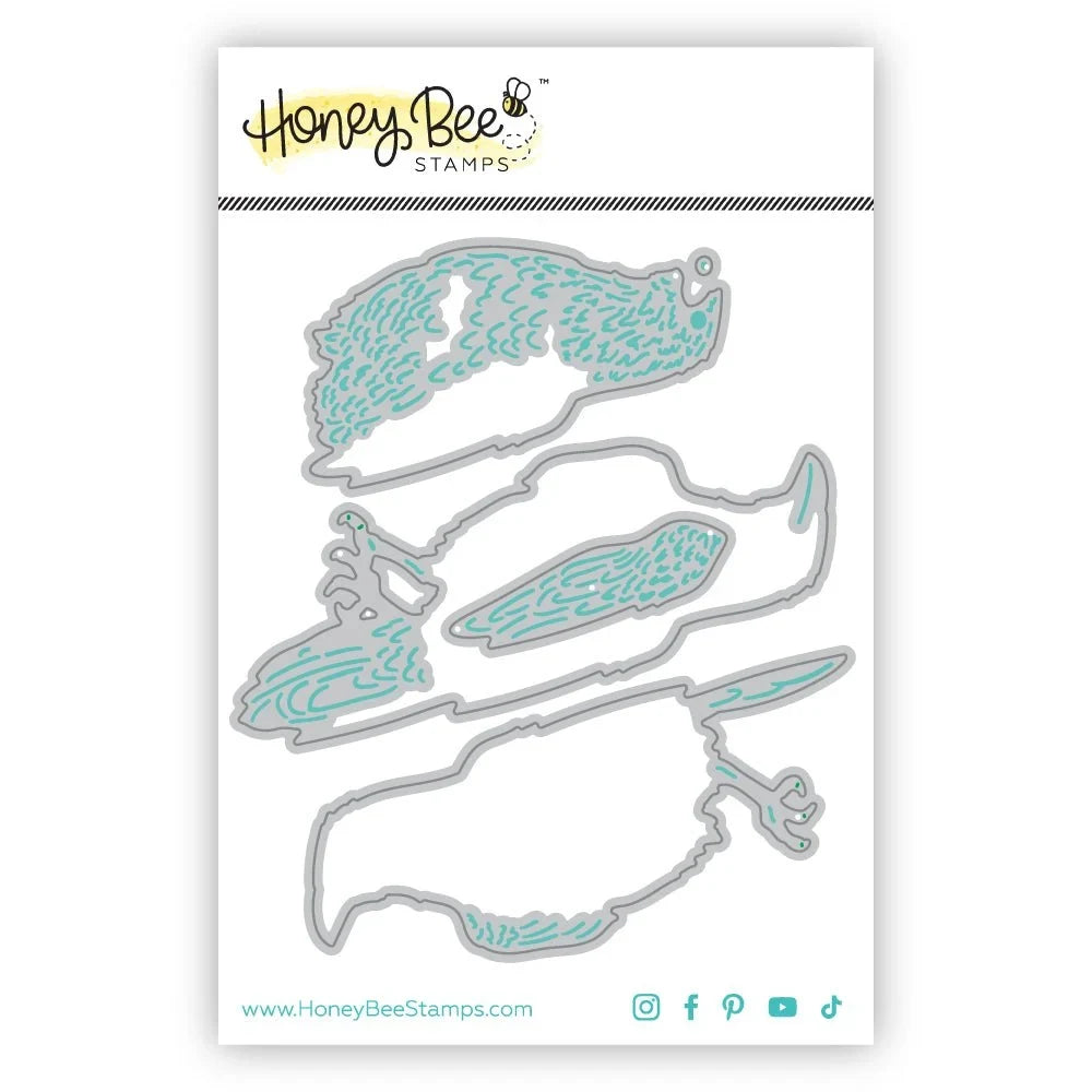 Lovely Layers: Crow - Honey Cuts - Stand - Alone Dies - Honey Bee Stamps