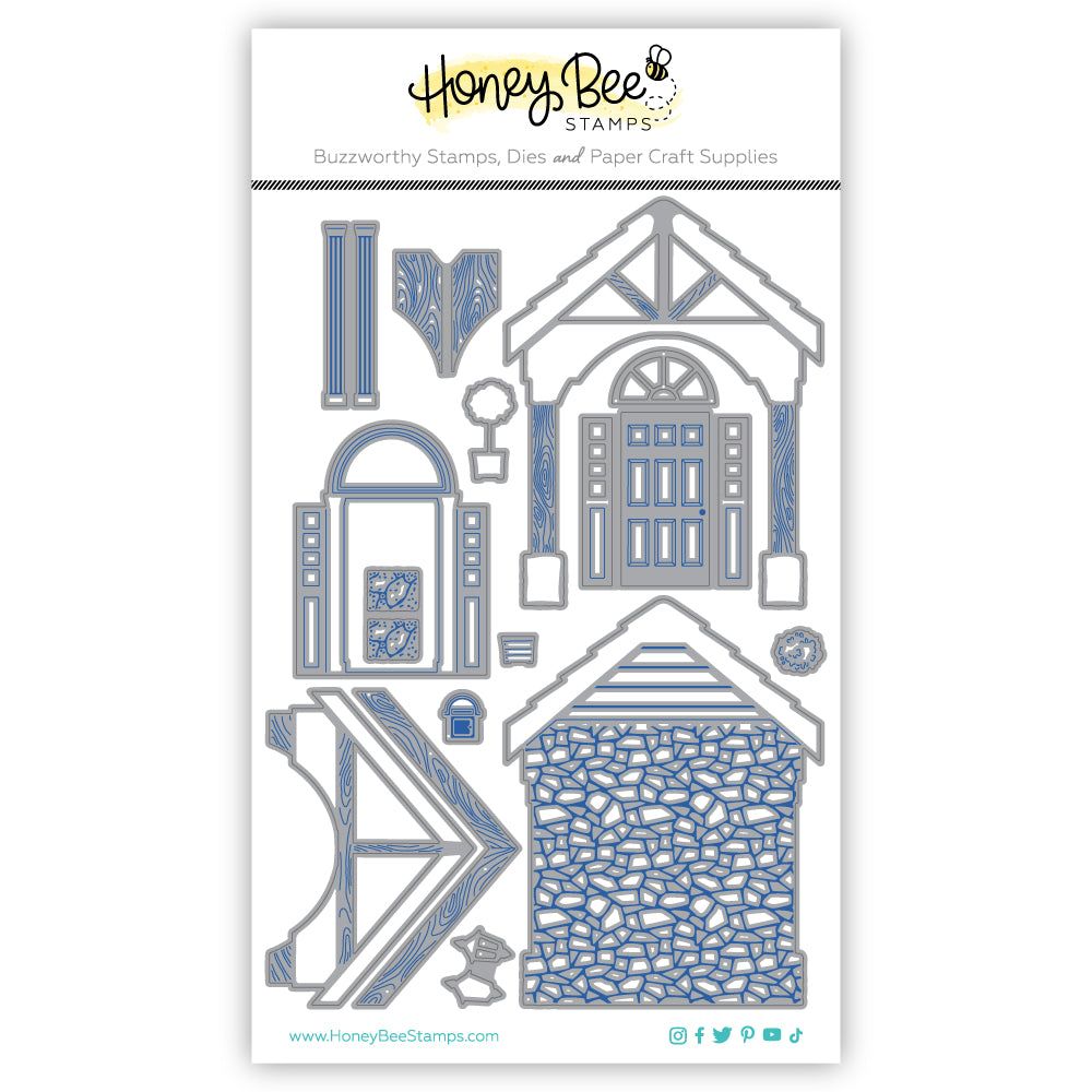 Lovely Layers: Front Porch - Honey Cuts - Stand - Alone Dies - Honey Bee Stamps