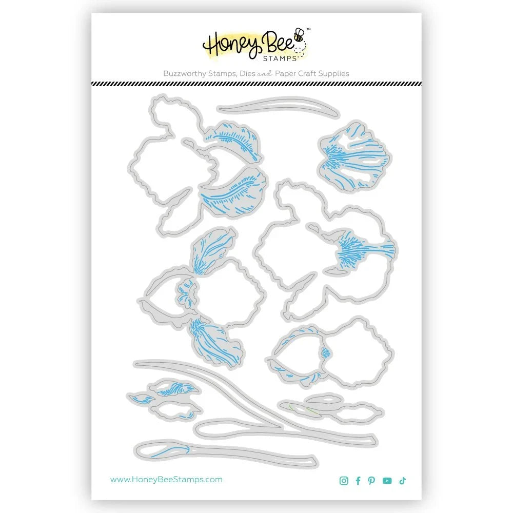 Lovely Layers: Iris - Honey Cuts - Stand - Alone Dies - Honey Bee Stamps