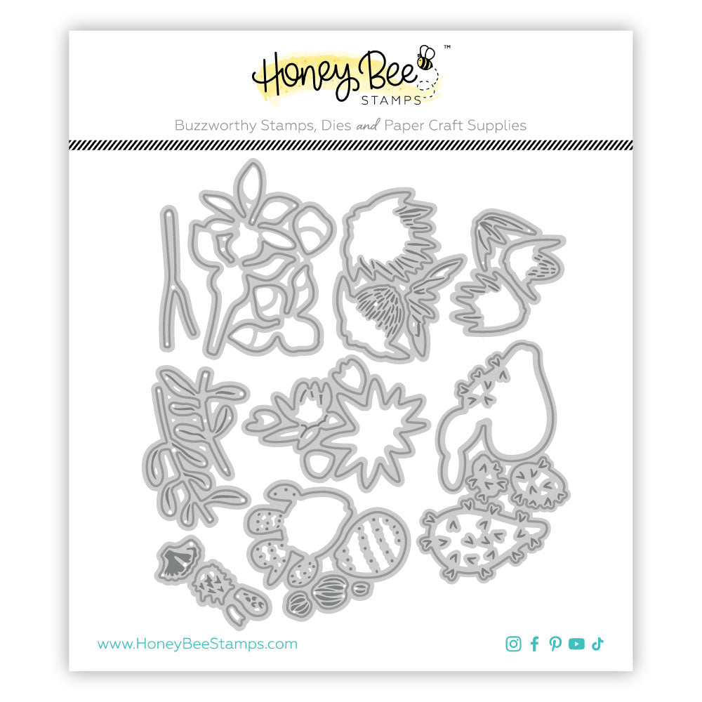 Lovely Layers: Mini Desert Blooms - Honey Cuts - Stand - Alone Dies - Honey Bee Stamps