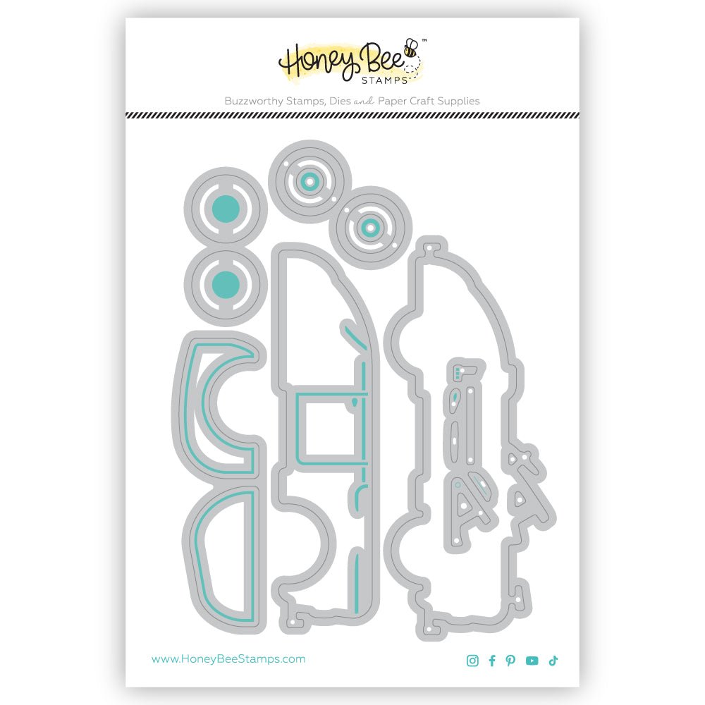 Lovely Layers: Pedal Car - Honey Cuts - Stand - Alone Dies - Honey Bee Stamps