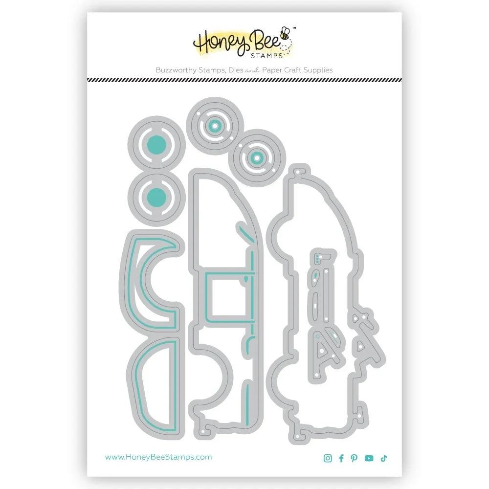 Lovely Layers: Pedal Car - Honey Cuts - Stand - Alone Dies - Honey Bee Stamps