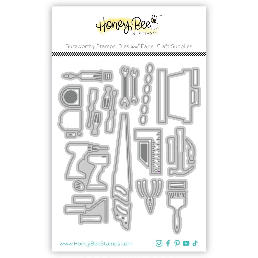 Lovely Layers: Pegboard Garage Tools - Honey Cuts - Stand - Alone Dies - Honey Bee Stamps