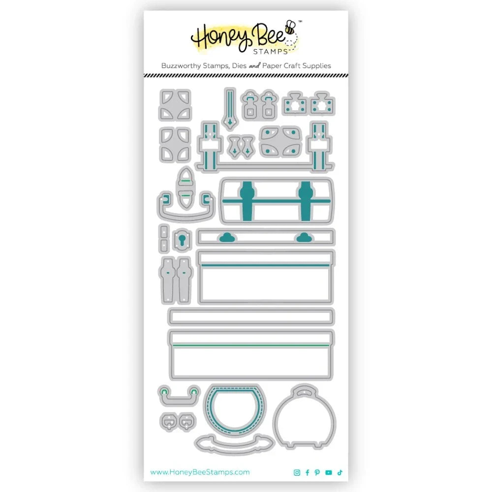 Lovely Layers: Small Suitcases - Honey Cuts - Stand - Alone Dies - Honey Bee Stamps