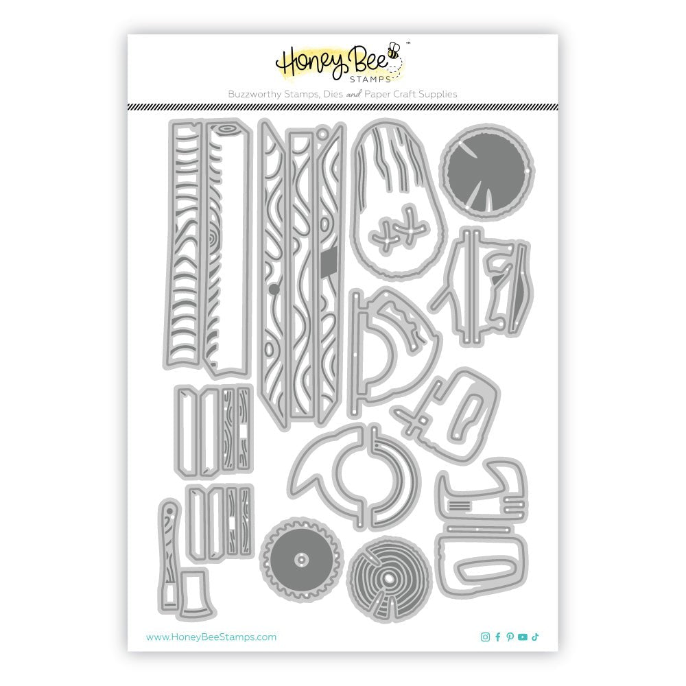 Lovely Layers: Woodworking - Honey Cuts - Stand - Alone Dies - Honey Bee Stamps