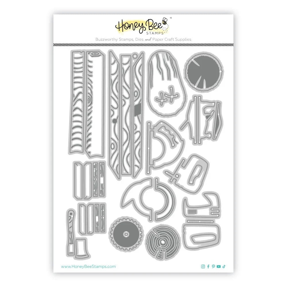 Lovely Layers: Woodworking - Honey Cuts - Stand - Alone Dies - Honey Bee Stamps