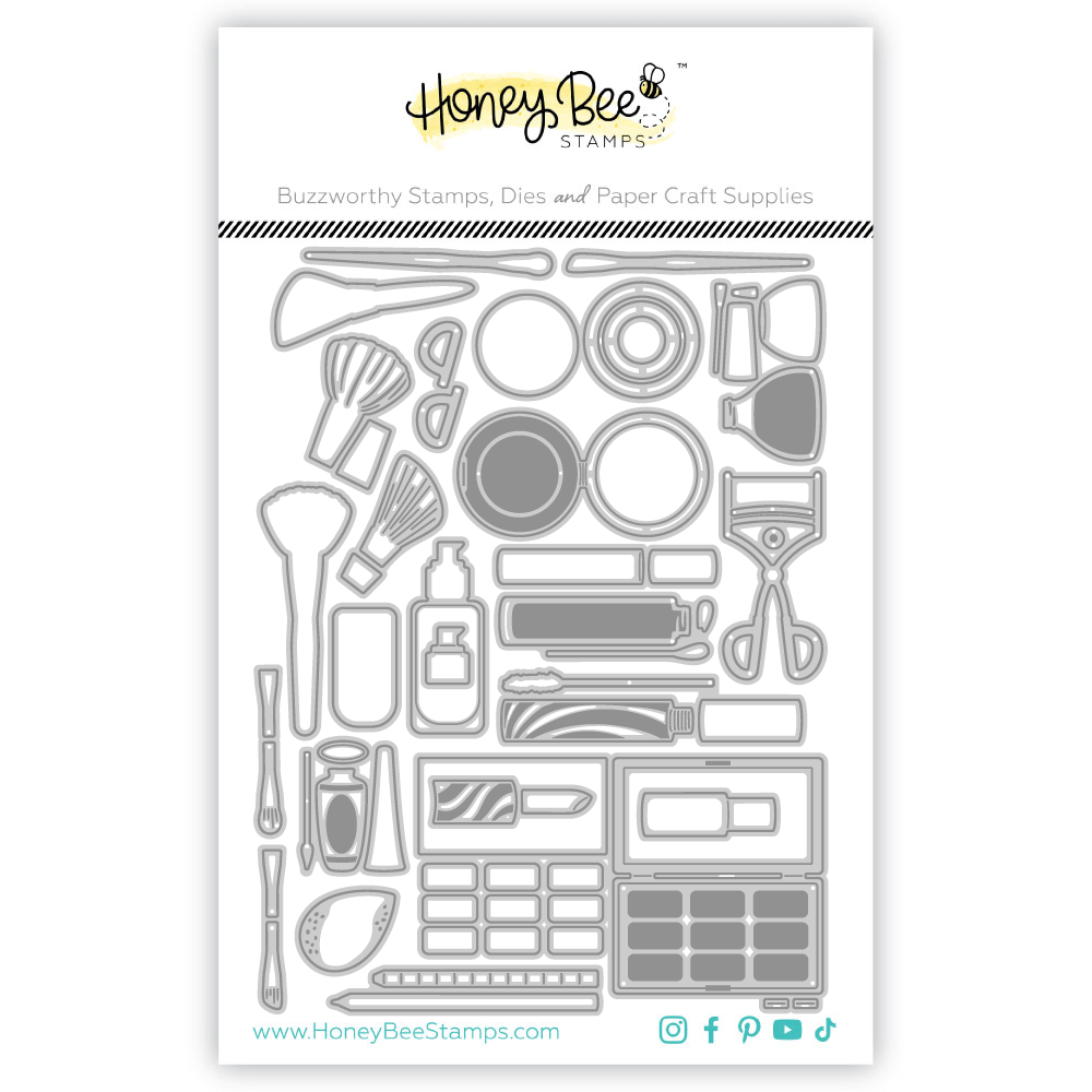Lovely Layers: Zipper Bag Makeup Add - on - Honey Cuts - Stand - Alone Dies - Honey Bee Stamps