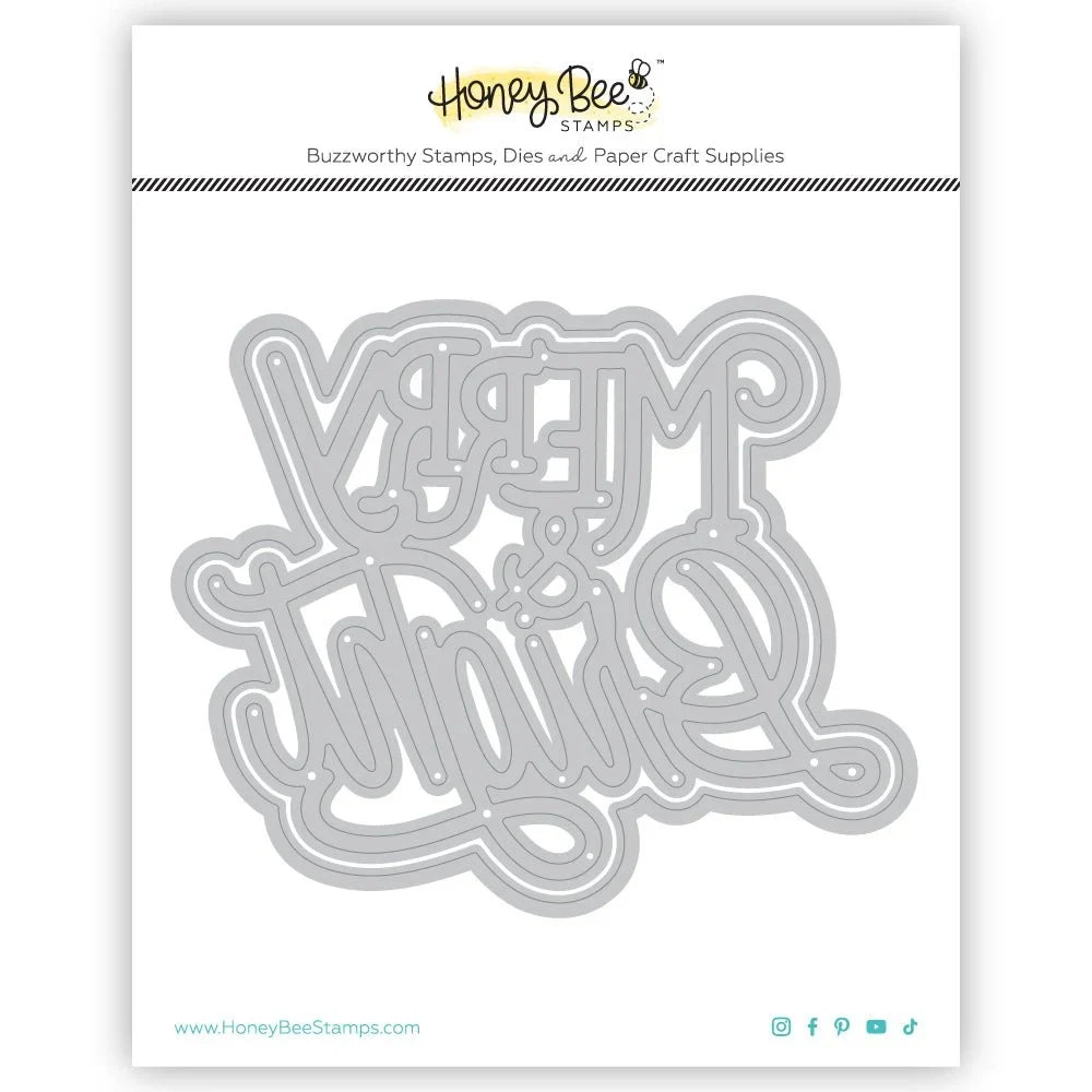Merry & Bright - Honey Cuts - Stand - Alone Dies - Honey Bee Stamps