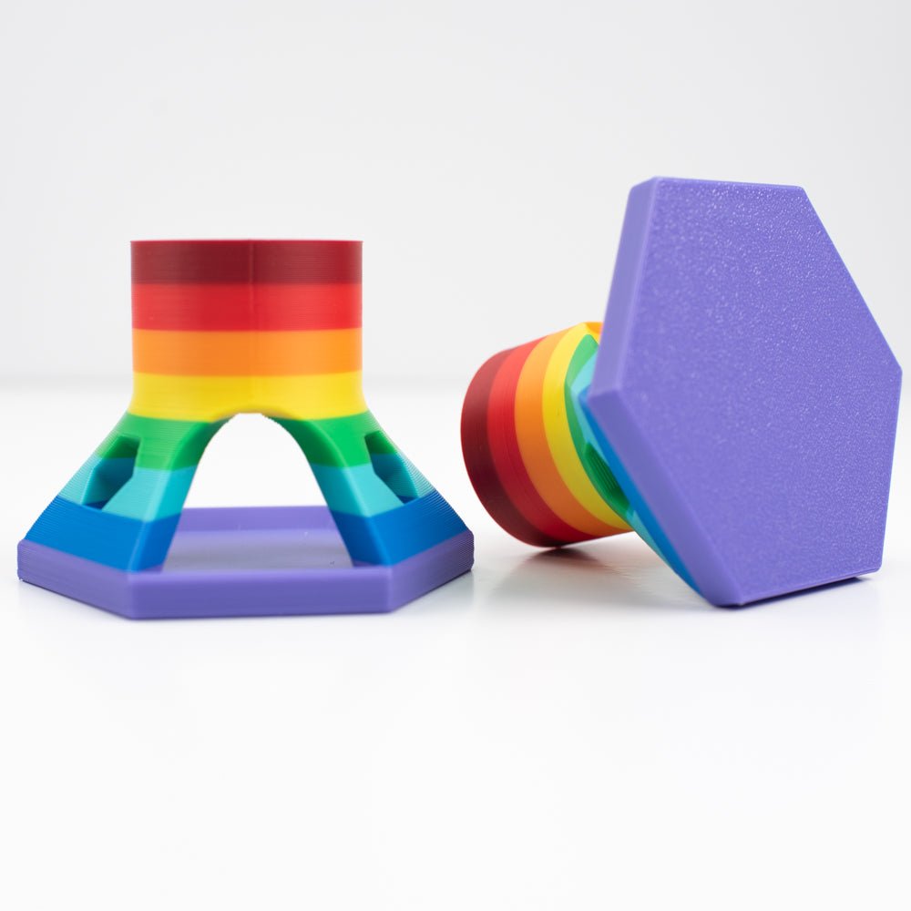 NEW! Rainbow Hexagon Glue Holder Stand Exclusively For Honey Bee! - Honey Bee Stamps