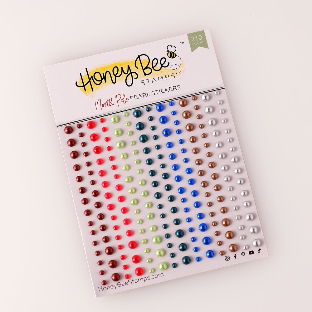 North Pole - Pearl Stickers - 210 Count - Honey Bee Stamps