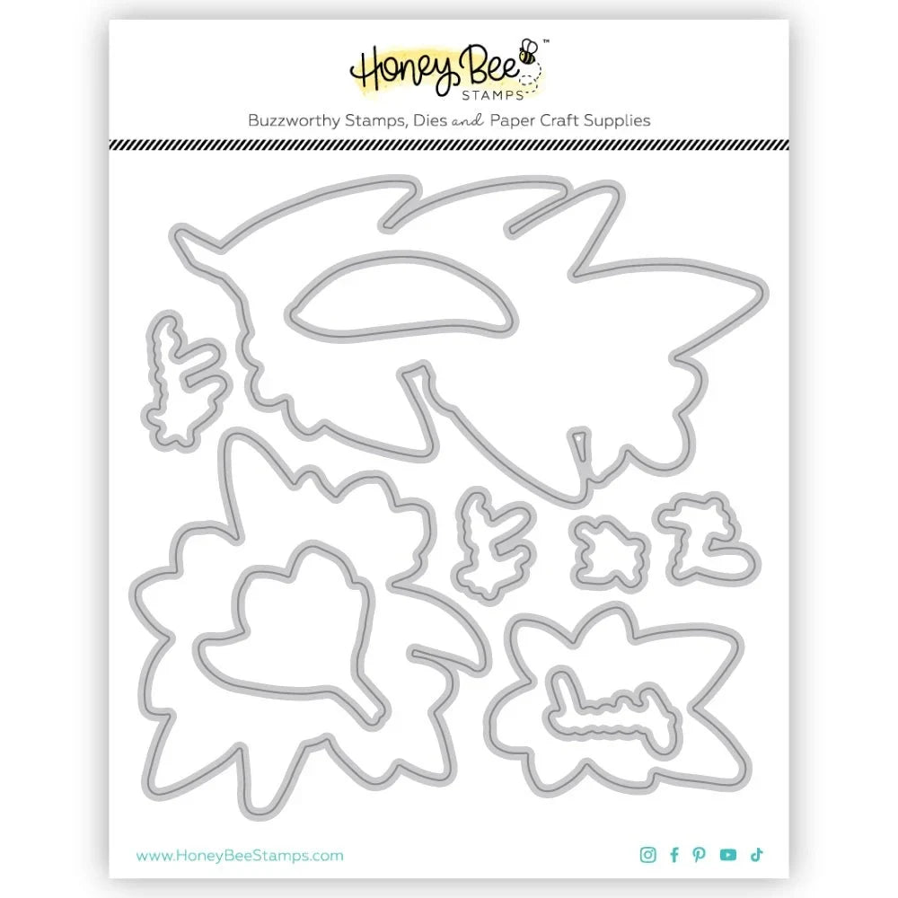 Paradise Plumerias - Honey Cuts - Coordinating Dies - Honey Bee Stamps