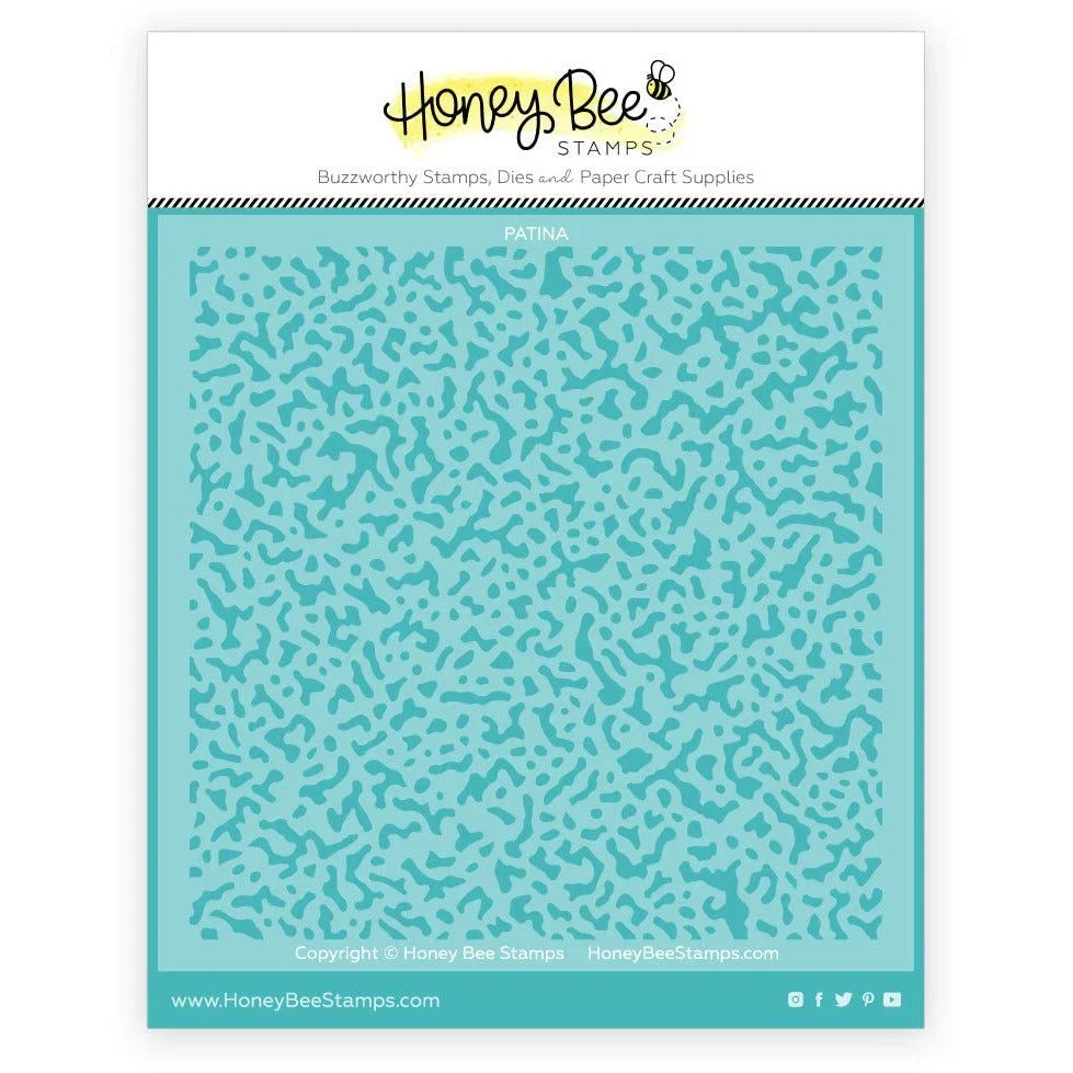 Patina Background - 6x6" Stencil - Honey Bee Stamps