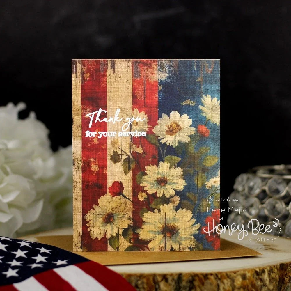 Patriotic Paper & Gems Bundle - Honey Bee Stamps