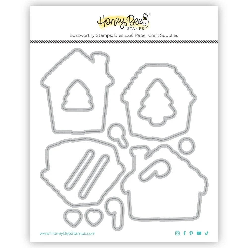 Peppermint Village - Honey Cuts - Coordinating Dies - Honey Bee Stamps