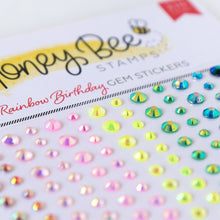 Rainbow Birthday Gem Stickers - 210 Count - Honey Bee Stamps