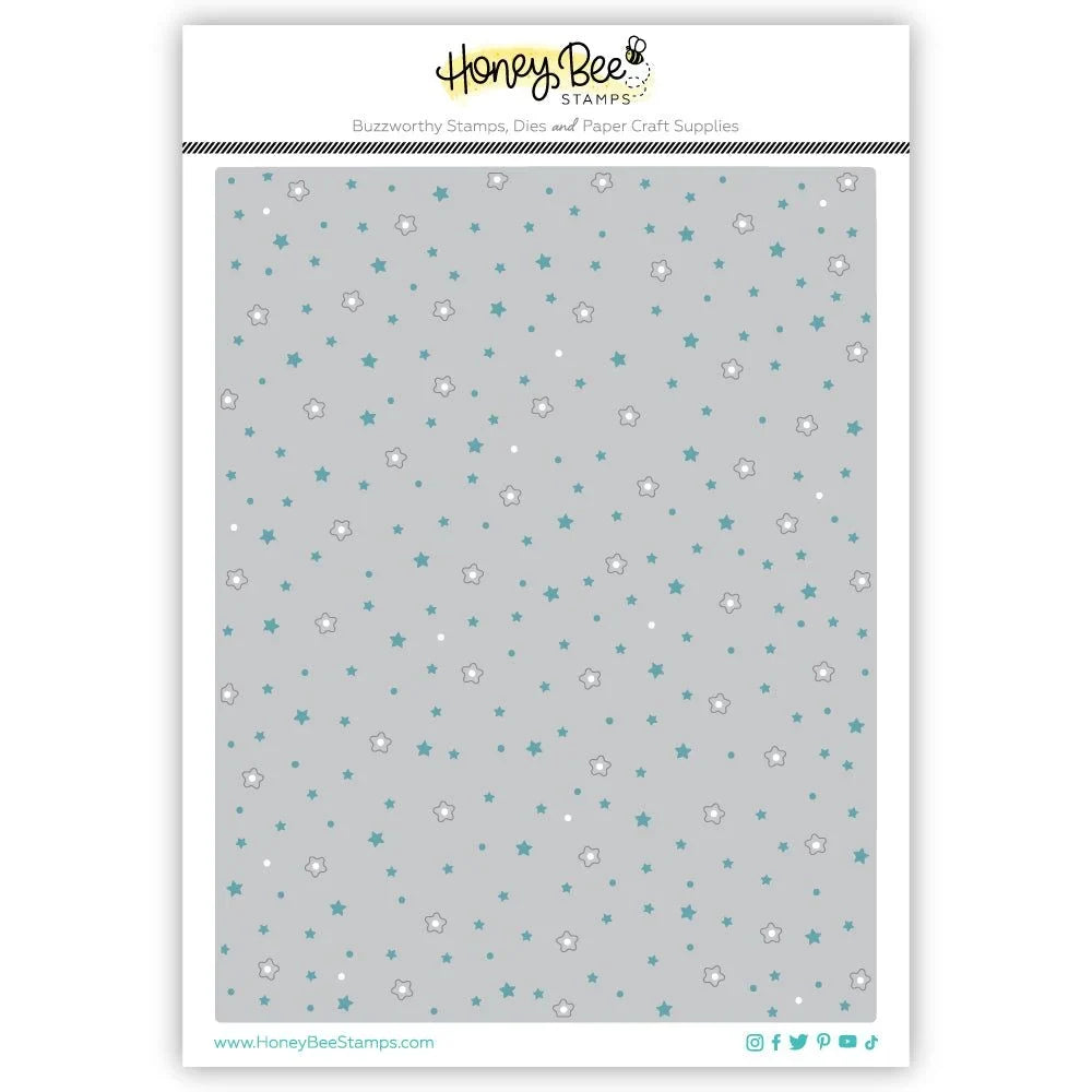 Scattered Stars A2 Cover Plate - Honey Cuts - Stand - Alone Dies - Honey Bee Stamps