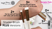Shader Brushes 3+ - 1/2" Flat Tip / 5 Pk by Waffle Flower - Honey Bee Stamps