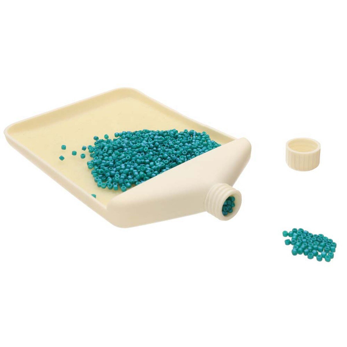 Small Embellishment and Bead Tray Funnel with Mat Insert - 3x4.75" - Honey Bee Stamps