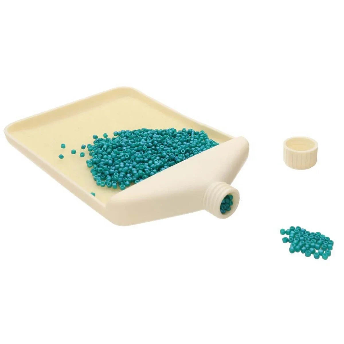 Small Embellishment and Bead Tray Funnel with Mat Insert - 3x4.75" - Honey Bee Stamps