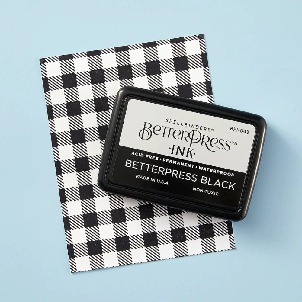 Spellbinders Full Size Betterpress Black Ink Pad - Honey Bee Stamps