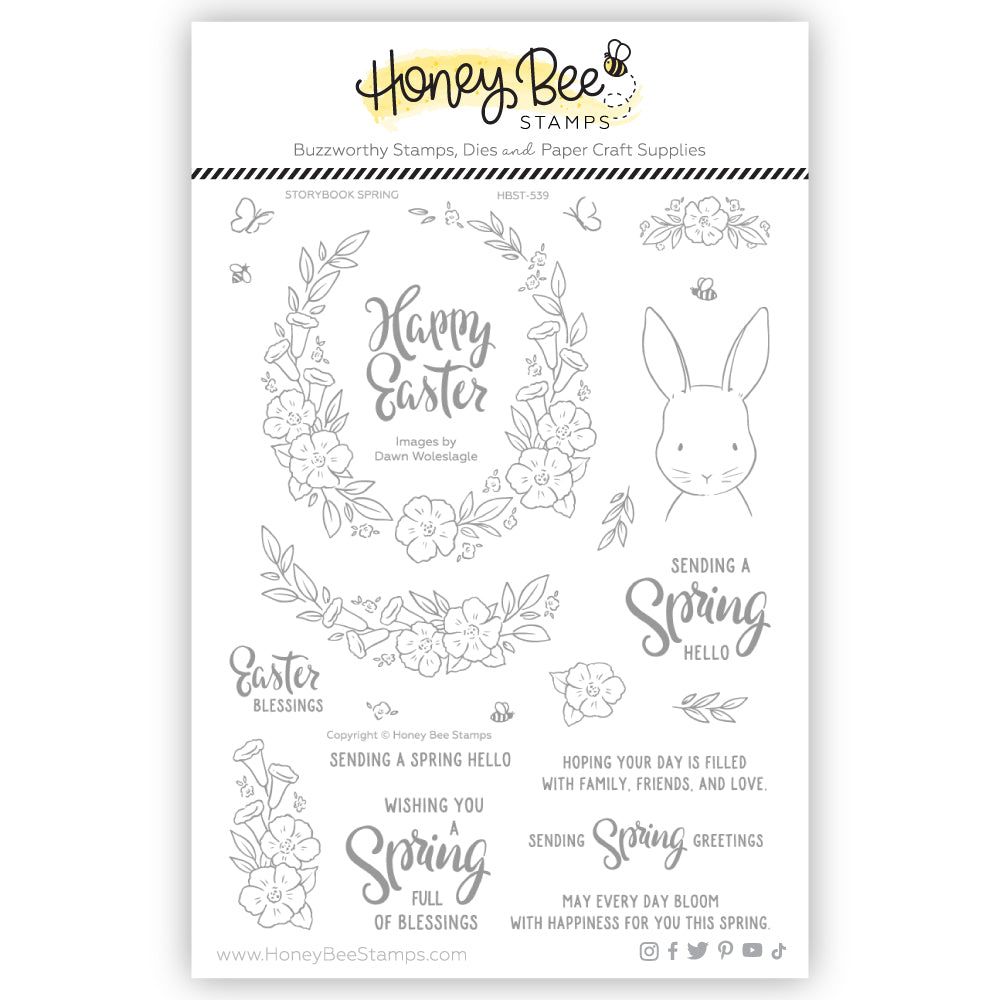 Storybook Spring 6x8 Stamp Set - Honey Bee Stamps